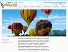 Tablet Screenshot of easternplainschamber.com